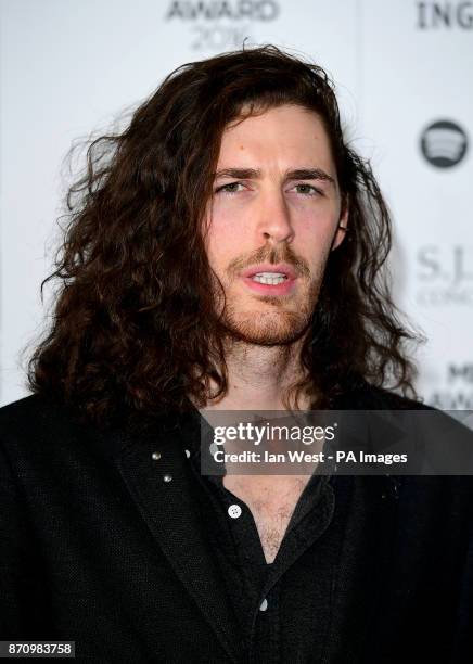 Hozier attending the Music Industry Trusts Award in aid of charities Nordoff Robbins and Brit Trust at the Grosvenor House Hotel, London. PRESS...