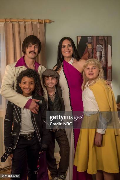 The 20's" Episode 206 -- Pictured: Lonnie Chavis as Randall, Milo Ventimiglia as Jack, Parker Bates as Kevin, Mandy Moore as Rebecca, Mackenzie...