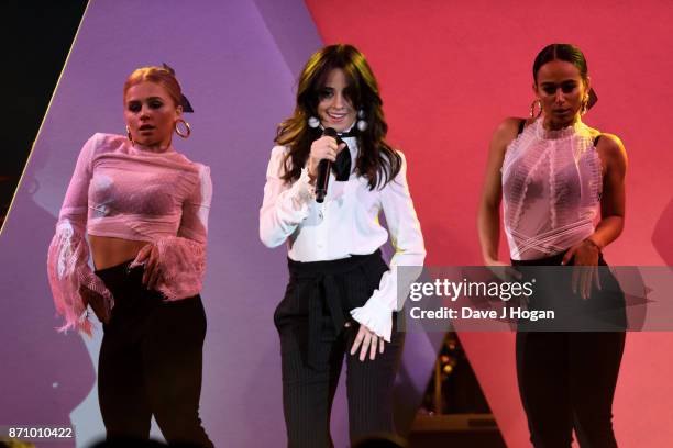 Camila Cabello performs at the 26th annual Music Industry Trust Awards held at The Grosvenor House Hotel on November 6, 2017 in London, England.