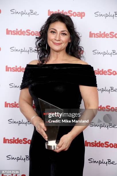 Natalie J Robb attends the Inside Soap Awards held at The Hippodrome on November 6, 2017 in London, England.