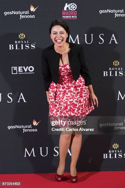 Spanish actress Ana Arias attends the 'Musa' premiere at the Callao cinema on November 6, 2017 in Madrid, Spain.