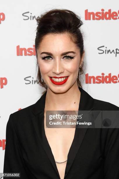 Julia Goulding, winner of the award for Best Newcomer, attends the Inside Soap Awards held at The Hippodrome on November 6, 2017 in London, England.