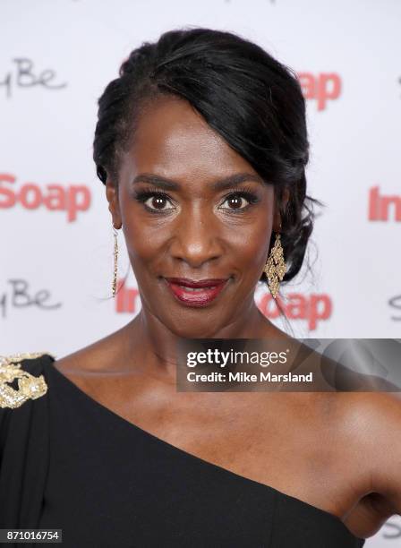 Jacqueline Boatswain attends the Inside Soap Awards held at The Hippodrome on November 6, 2017 in London, England.