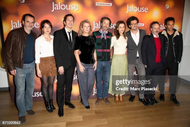 Actors Bruno Todeschini, Anais Demoustier, Director Stephane Foenkinos, actors Karin Viard, Thibault de Montalembert, Marie-Julie Baup, director...