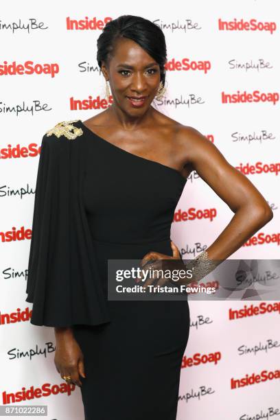 Jacqueline Boatswain attends the Inside Soap Awards held at The Hippodrome on November 6, 2017 in London, England.