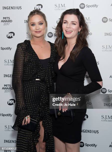 Laura Whitmore and Aisling Bea attending the 26th annual Music Industry Trust Awards held at The Grosvenor House Hotel on November 6, 2017 in London,...