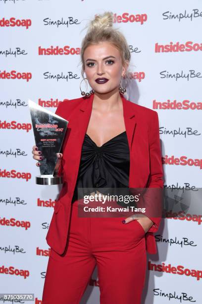 Lucy Fallon attends the Inside Soap Awards at The Hippodrome on November 6, 2017 in London, England.