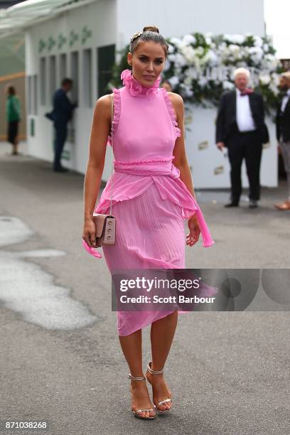 Jodi Gordon attends the MYER Marquee on Melbourne Cup Day at Flemington Racecourse on November 7, 2017 in Melbourne, Australia.