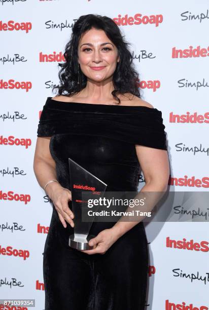 Natalie J Robb attends the Inside Soap Awards at The Hippodrome on November 6, 2017 in London, England.