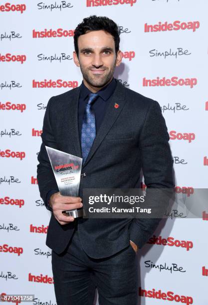 Davood Ghadami attends the Inside Soap Awards at The Hippodrome on November 6, 2017 in London, England.