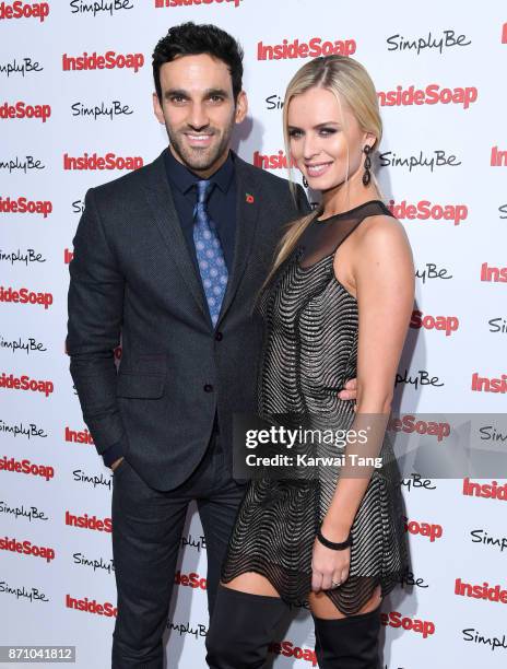 Davood Ghadami and Nadiya Bychkova attend the Inside Soap Awards at The Hippodrome on November 6, 2017 in London, England.