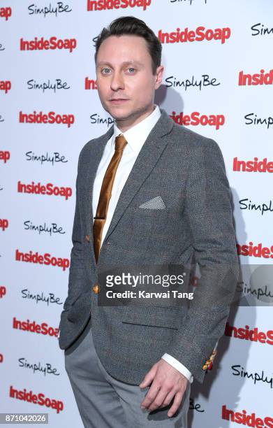 Nathan Morris attends the Inside Soap Awards at The Hippodrome on November 6, 2017 in London, England.
