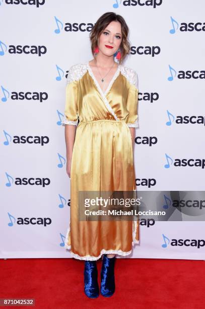 Musical artist Jillian Jacqueline attends the 55th annual ASCAP Country Music awards at the Ryman Auditorium on November 6, 2017 in Nashville,...