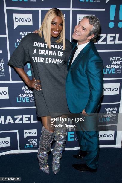 Pictured : NeNe Leakes and Andy Cohen --
