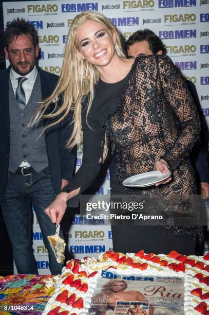 Ria Antoniou attends For Men Magazine 2018 calendar presentation on November 6, 2017 in Milan, Italy.