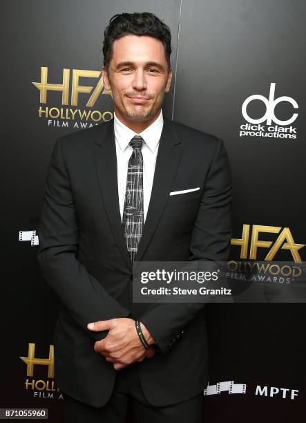 James Franco arrives at the 21st Annual Hollywood Film Awards at The Beverly Hilton Hotel on November 5, 2017 in Beverly Hills, California.