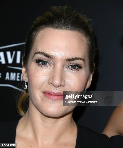 Kate Winslet arrives at the 21st Annual Hollywood Film Awards at The Beverly Hilton Hotel on November 5, 2017 in Beverly Hills, California.