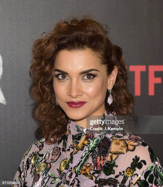 Actress Amber Rose Revah attends the "Marvel's The Punisher" New York Premiere on November 6, 2017 in New York City.