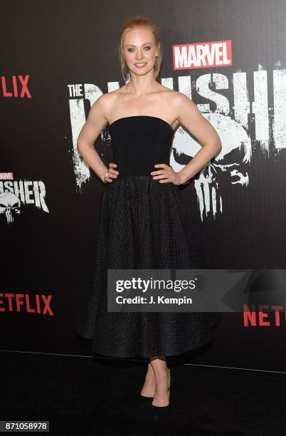 Actress Deborah Ann Woll attends the "Marvel's The Punisher" New York Premiere on November 6, 2017 in New York City.