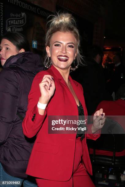 Lucy Fallon, winner of the award for Best Actress, attends the Inside Soap Awards held at The Hippodrome on November 6, 2017 in London, England.