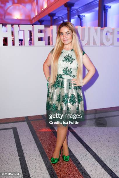 Lifestyle blogger Nadine Trompka during the VDZ Publishers' Night at Deutsche Telekom's representative office on November 6, 2017 in Berlin, Germany.