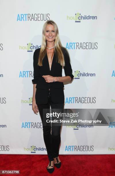 Model Elena Kurnosova attends 2017 ARTrageous Gala Dinner at Cipriani 25 Broadway on November 6, 2017 in New York City.