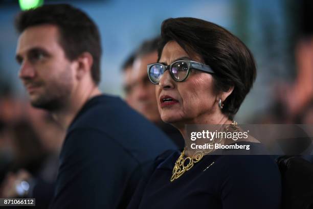 Sylvia Acevedo, chief executive officer of Girl Scouts of the USA, looks on during the DreamForce Conference in San Francisco, California, U.S., on...