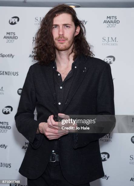 Hozier attending the 26th annual Music Industry Trust Awards held at The Grosvenor House Hotel on November 6, 2017 in London, England.