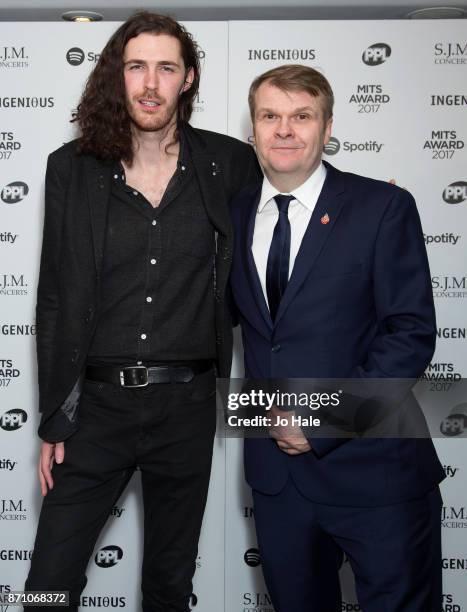 Hozier attending the 26th annual Music Industry Trust Awards held at The Grosvenor House Hotel on November 6, 2017 in London, England.