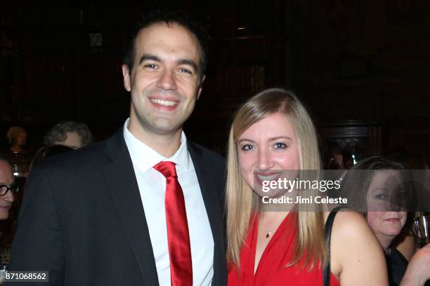 Chris Fiore and Lindsey Lorefice attend The Morgan Library & Museum's Evening Benefit at The Morgan Library & Museum on November 6, 2017 in New York...
