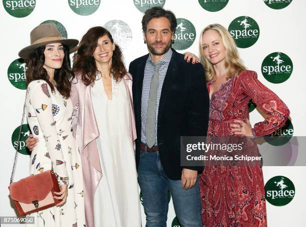 Actors Abigail Spencer, Michaela Watkins, Josh Radnor and Marley Shelton attend the 2nd Annual Space On Ryder Farm Gala at Metropolitan West on...