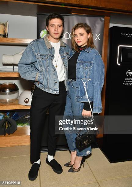 Brooklyn Beckham and Chloe Grace Moretz attend as Liam Payne, Chloe Grace Moretz, Brooklyn Beckham and Caleb McLaughlin Host Xbox One x VIP Event &...