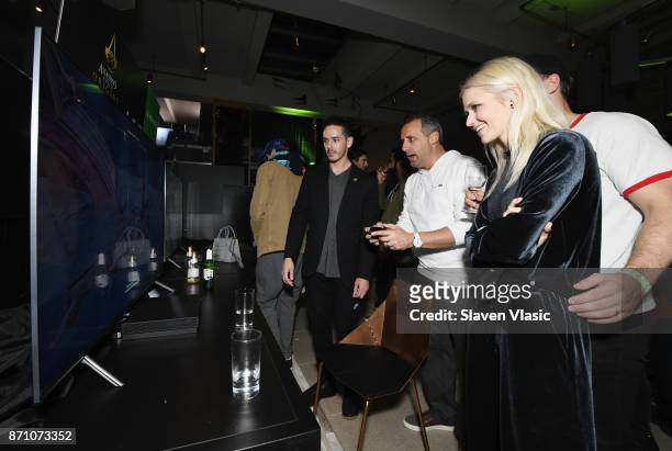Johanna Braddy attends as Liam Payne, Chloe Grace Moretz, Brooklyn Beckham and Caleb McLaughlin Host Xbox One x VIP Event & Xbox Live Session on...