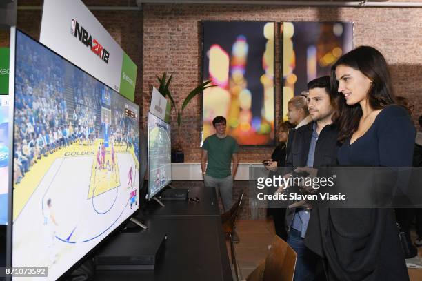 Jerry Ferrara and Breanne Racano attends as Liam Payne, Chloe Grace Moretz, Brooklyn Beckham and Caleb McLaughlin Host Xbox One x VIP Event & Xbox...