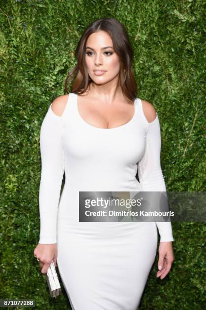 Ashley Graham attends the 14th Annual CFDA/Vogue Fashion Fund Awards at Weylin B. Seymour's on November 6, 2017 in the Brooklyn borough of New York...