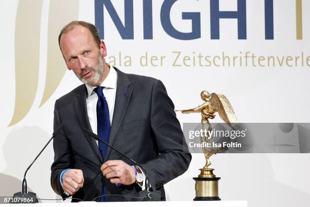 Alexander Freiherr Knigge during the VDZ Publishers' Night at Deutsche Telekom's representative office on November 6, 2017 in Berlin, Germany.