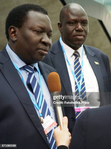 Joseph Africano Bartel from South Sudan at the plenary opening of the United Nations Framework Convention on Climate Change - UNFCCC - COP23.