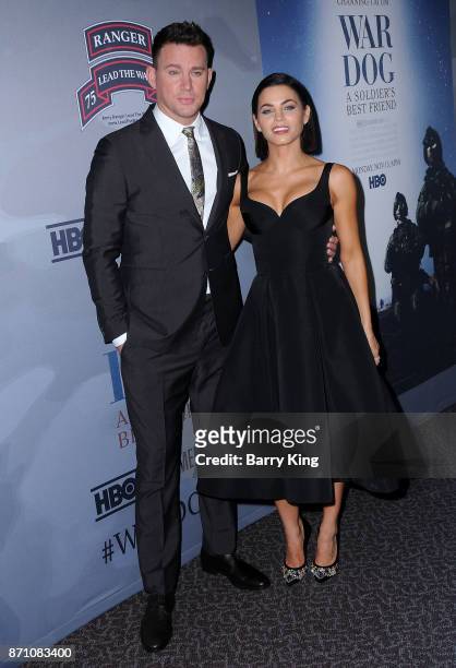 Producer/actor Channing Tatum and actress Jenna Dewan Tatum attend HBO and Army Ranger Lead The Way Fund present the premiere of 'War Dog: A Soldiers...