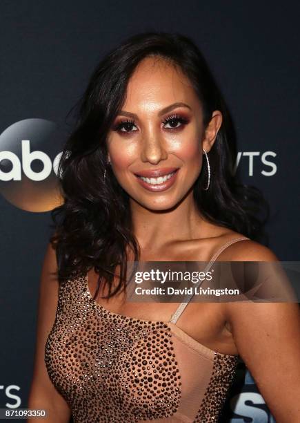 Dancer Cheryl Burke poses at "Dancing with the Stars" season 25 at CBS Televison City on November 6, 2017 in Los Angeles, California.