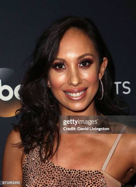 Dancer Cheryl Burke poses at "Dancing with the Stars" season 25 at CBS Televison City on November 6, 2017 in Los Angeles, California.