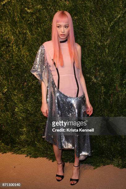 Fernanda Ly attends the 14th Annual CFDA/Vogue Fashion Fund Awards on November 6, 2017 in Brooklyn, New York City.