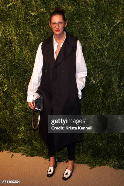 Jenna Lyons attends the 14th Annual CFDA/Vogue Fashion Fund Awards on November 6, 2017 in Brooklyn, New York City.