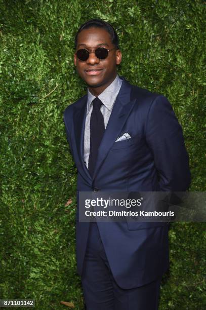 Leon Bridges attends the 14th Annual CFDA/Vogue Fashion Fund Awards at Weylin B. Seymour's on November 6, 2017 in the Brooklyn borough of New York...