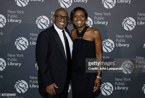 Al Roker and Deborah Roberts attends the New York Public Library 2017 Library Lions Gala at the New York Public Library at the Stephen A. Schwarzman...