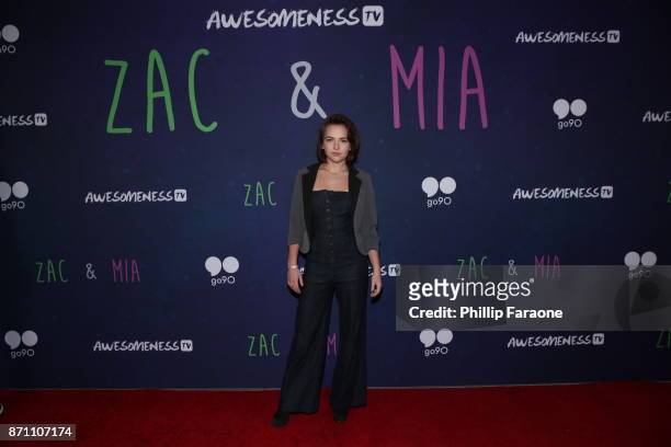 Alexis G. Zall attends the "Zac & Mia" premiere event at Awesomeness HQ on November 6, 2017 in Los Angeles, California.