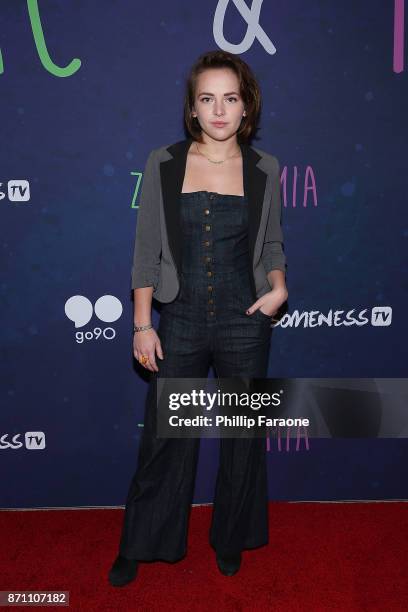 Alexis G. Zall attends the "Zac & Mia" premiere event at Awesomeness HQ on November 6, 2017 in Los Angeles, California.