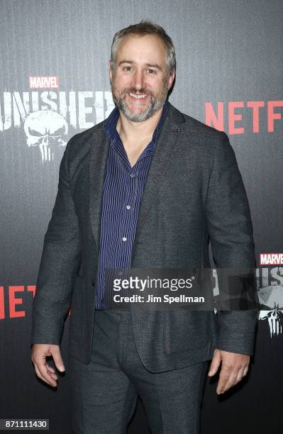Writer Steve Lightfoot attends the "Marvel's The Punisher" New York premiere at AMC Loews 34th Street 14 theater on November 6, 2017 in New York City.