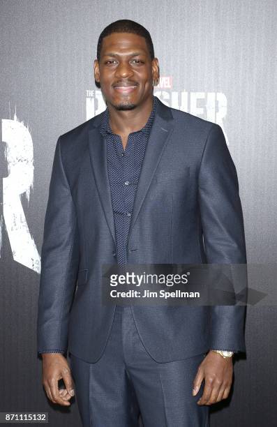Actor Jason R. Moore attends the "Marvel's The Punisher" New York premiere at AMC Loews 34th Street 14 theater on November 6, 2017 in New York City.