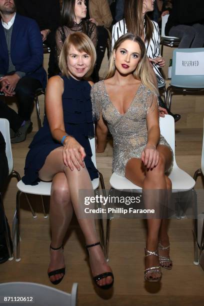 Aj Betts and Anne Winters attend the "Zac & Mia" premiere event at Awesomeness HQ on November 6, 2017 in Los Angeles, California.