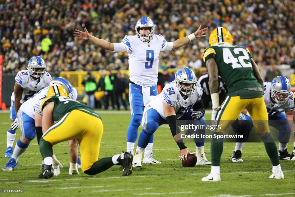 NFL: NOV 06 Lions at Packers